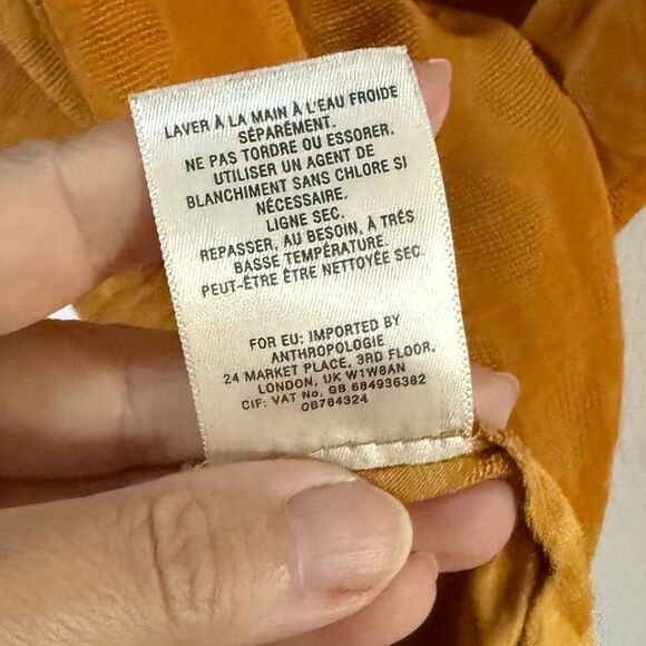 Anthropologie Maeve Hailey Flutter-Sleeve Top M - Picture 7 of 11